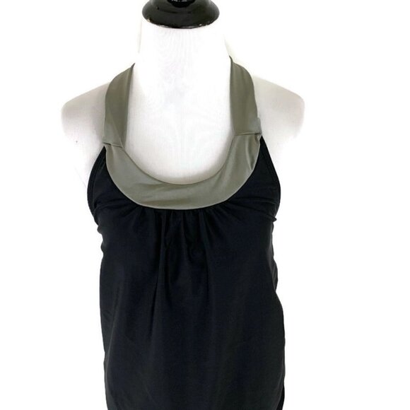 Albion Fit Women's S Small Halter Top Athletic Tankini Stretchy Workout Bra Tank - Picture 2 of 7